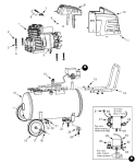 Page A Diagram and Parts List for HX500100 2004 Campbell Hausfeld Compressor